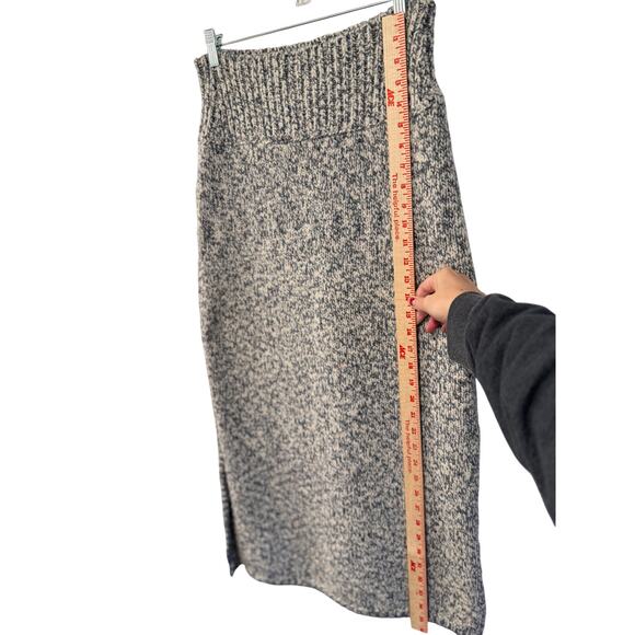 NEW! Ulla Johnson L Marled $475 Stretch Wool Sweater Midi Skirt Whipstitch Blue - Picture 8 of 12